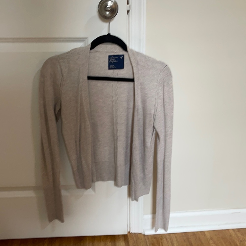 American eagle - cardigan - tan - XS